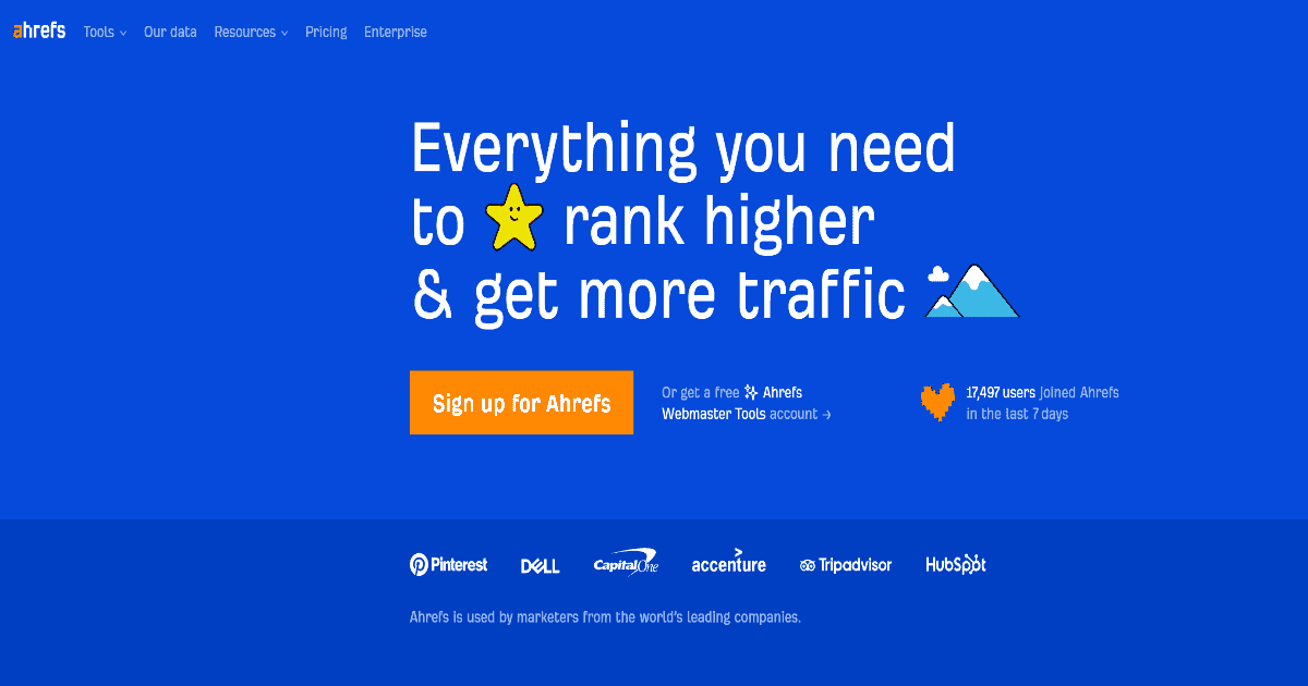 Ahrefs Homepage