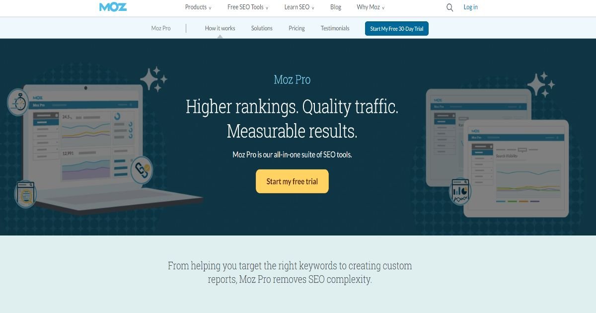 Moz Pro Homepage