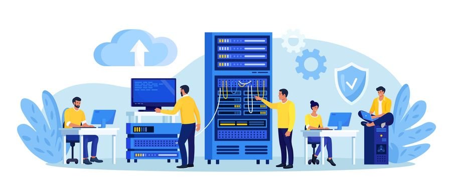 Information Technology (IT)? A Comprehensive Guide Picture of an IT team working with PC's and servers